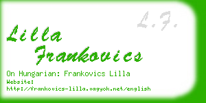 lilla frankovics business card